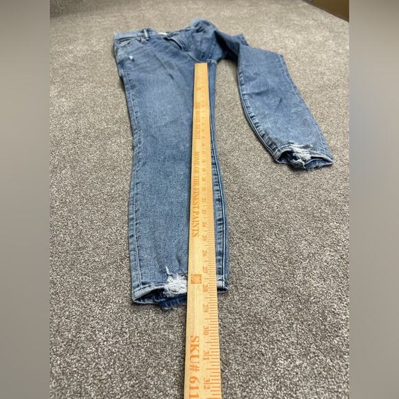 Abercrombie & fitch the super skinny ankle jeans womens 8/29L high rise distress - Picture 11 of 14